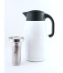 Stainless Steel Vacuum Tea & Coffee Pot with S/S - Pearl White (1.5 L)