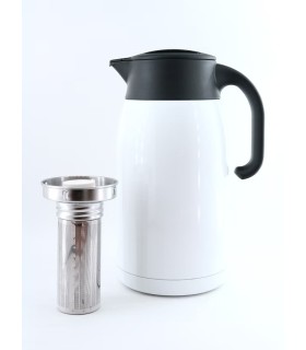 Stainless Steel Thermos - Pearl White (1.0 L)